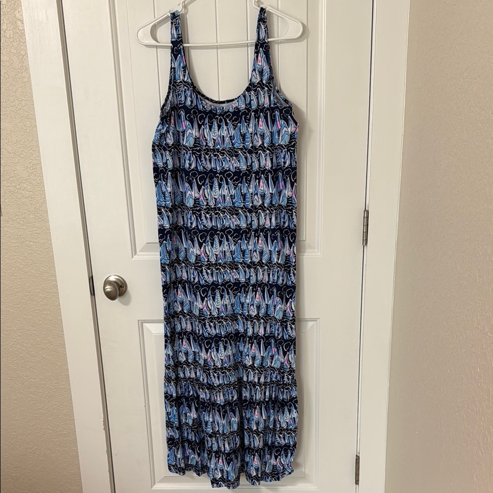 Lilly Pulitzer Blue and Pink Patterned Dress